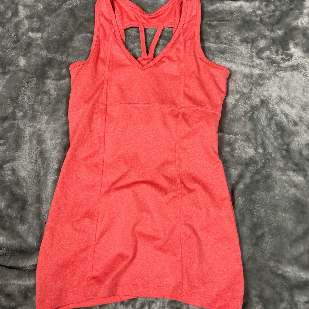 Red Sleeveless Athletic Top
